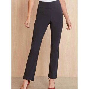 Good American Womens Small Black The Exec Pants Ankle Zip Stretch